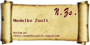 Nedelko Zsolt névjegykártya